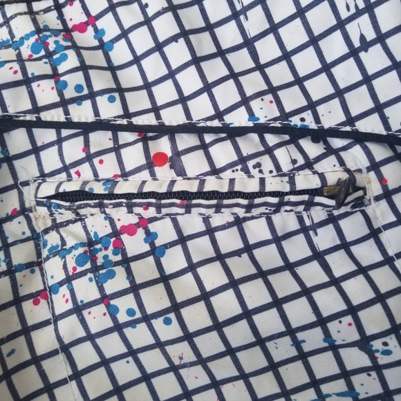 S mens splatter swimsuit w zipper pocket - Picture 12 of 15